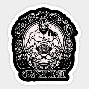 Grog's Gym (Variant) Sticker